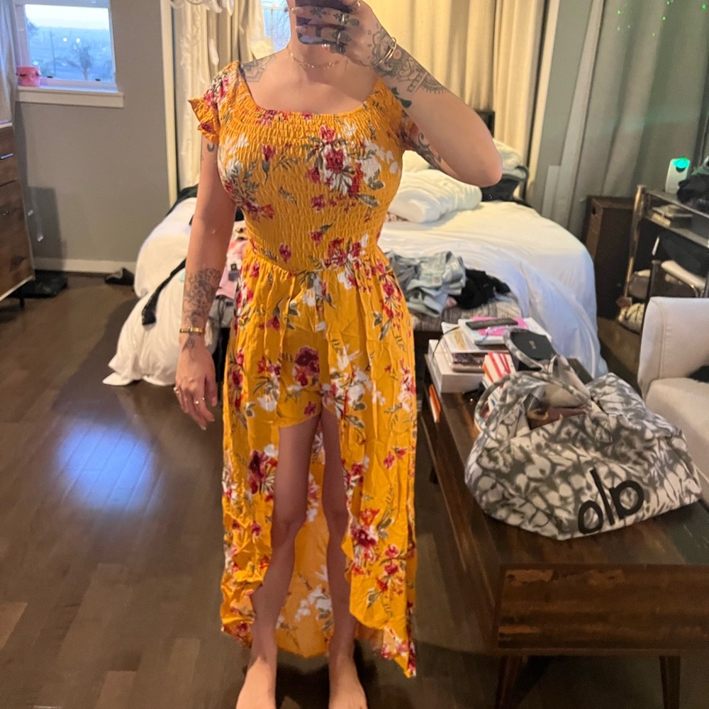 Floral dress/shorts
